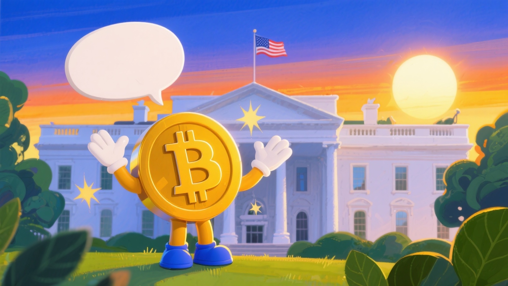 Bitcoin a falar na casa branca dos EUA