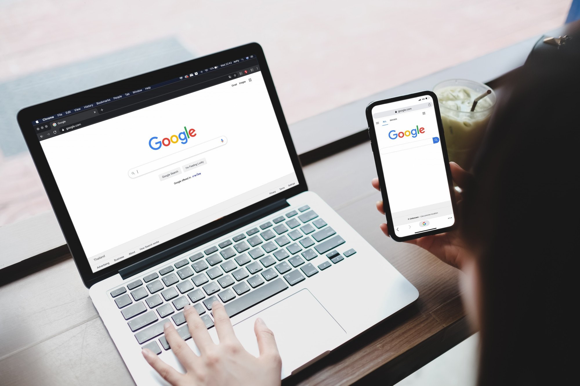 Dispositivos na pesquisa da Google