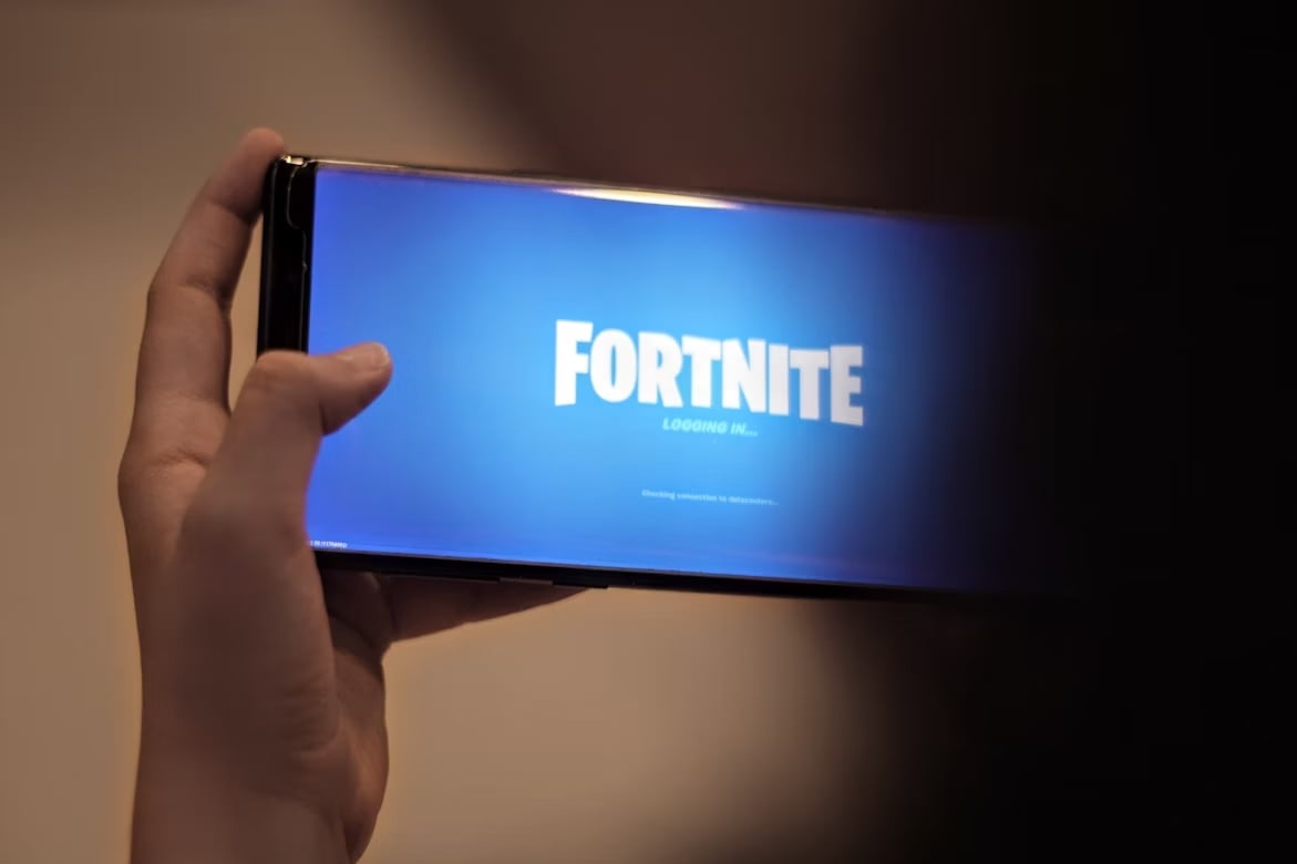 Fortnite em dispositivo móvel