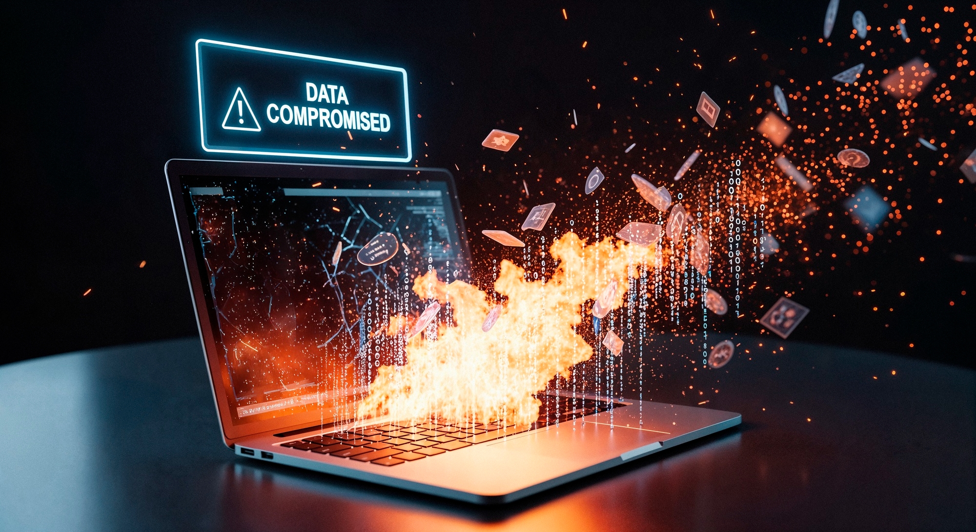 ransomware em computador portátil