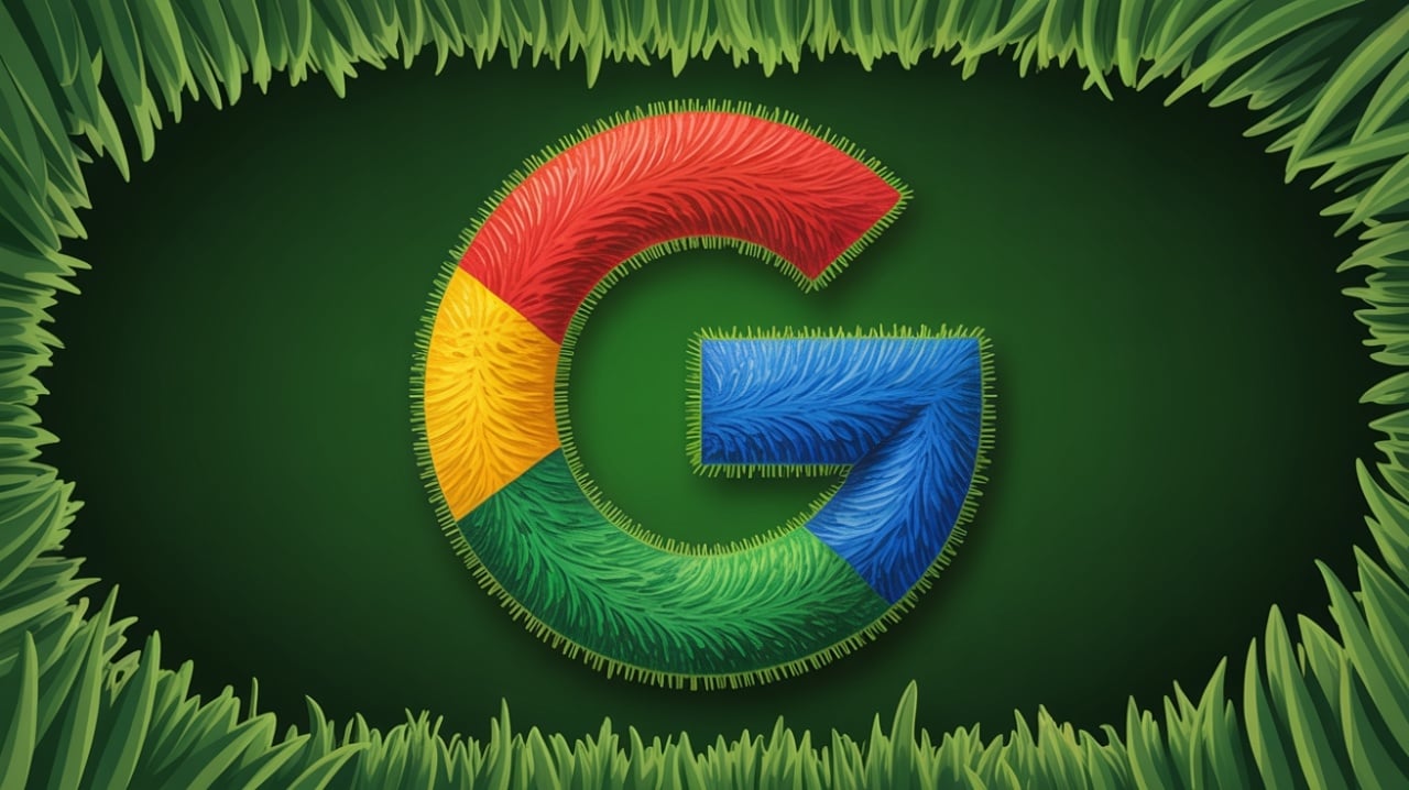 Google com ambiente verde