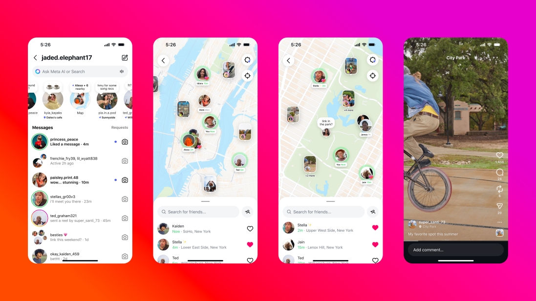 Instagram com mapas para Stories