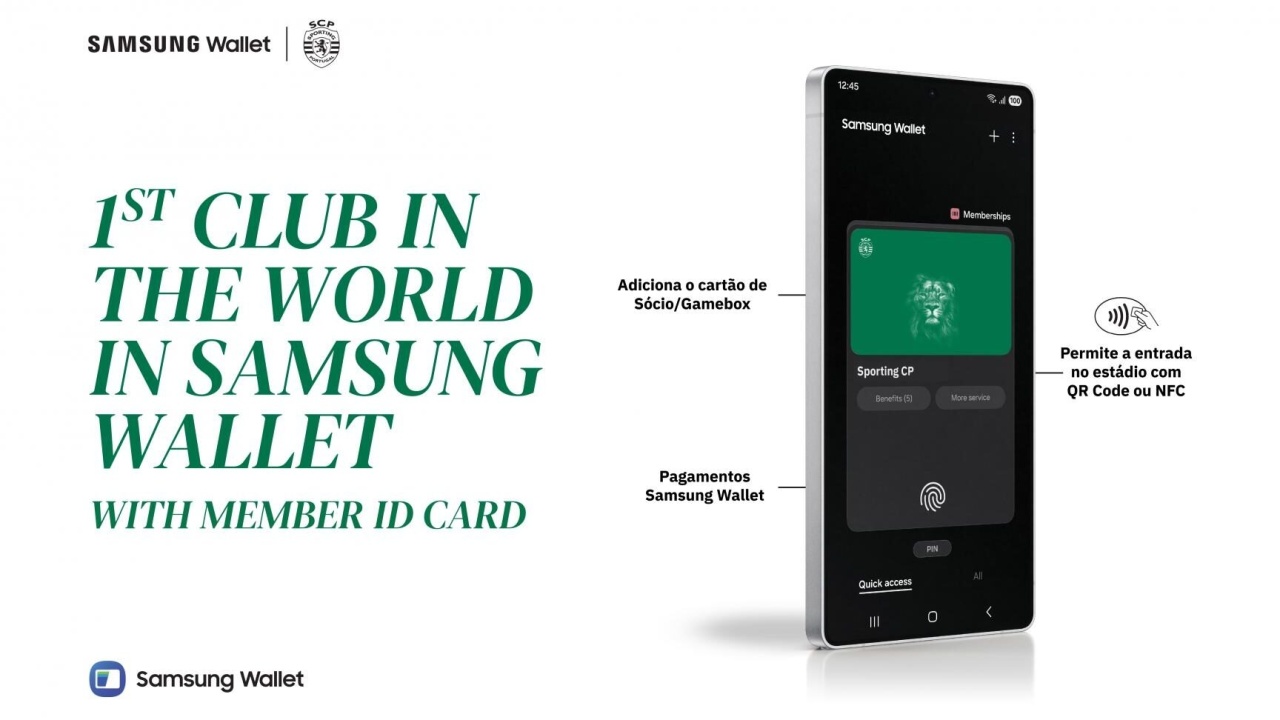 Samsung Wallet com sporting