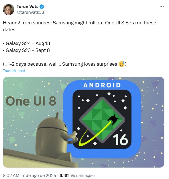 mensagem do leaker sobre datas