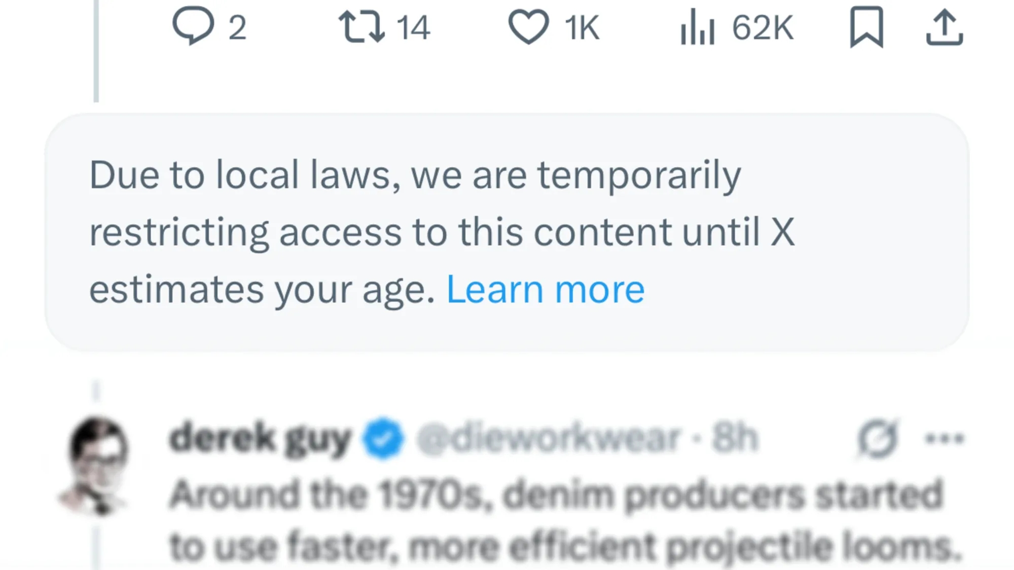 conteúdo inacessível por verificação de idade