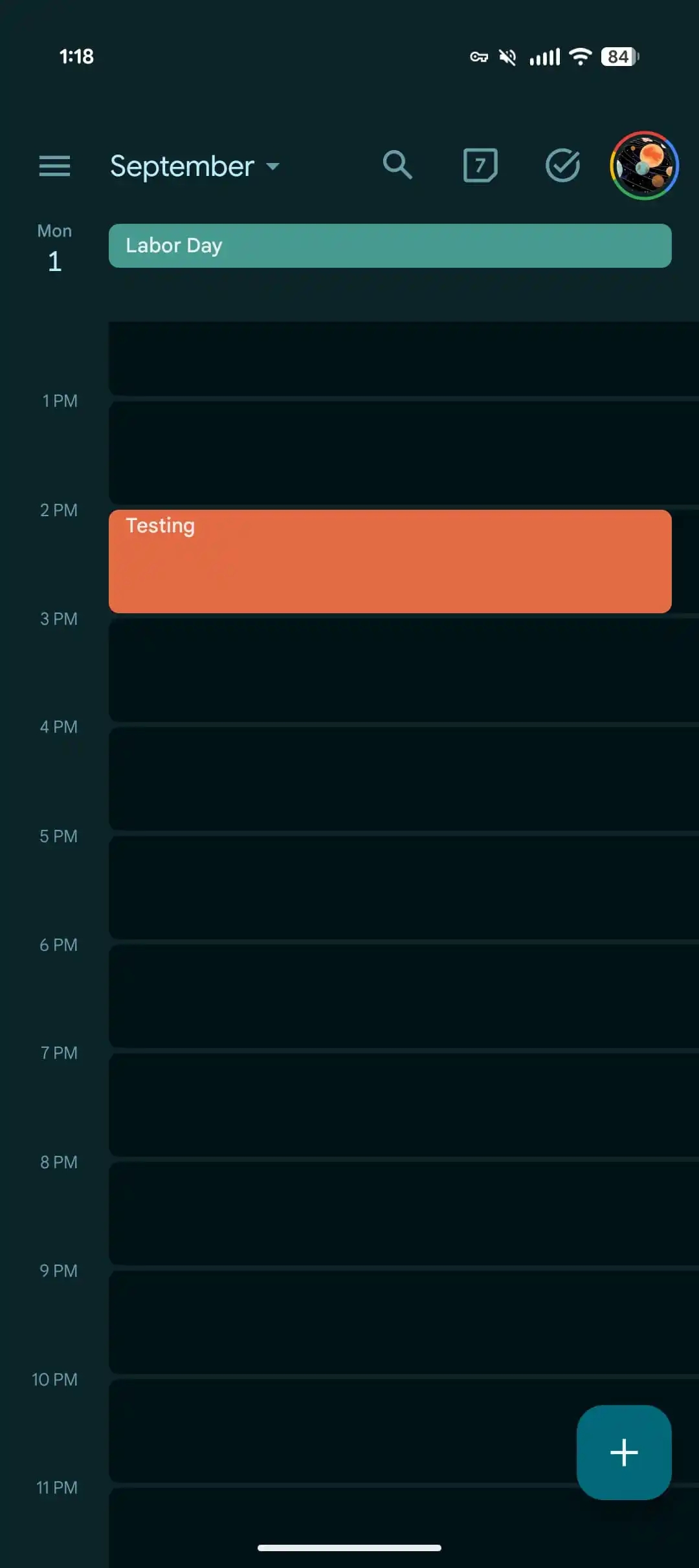 detalhes do novo calendário da Google