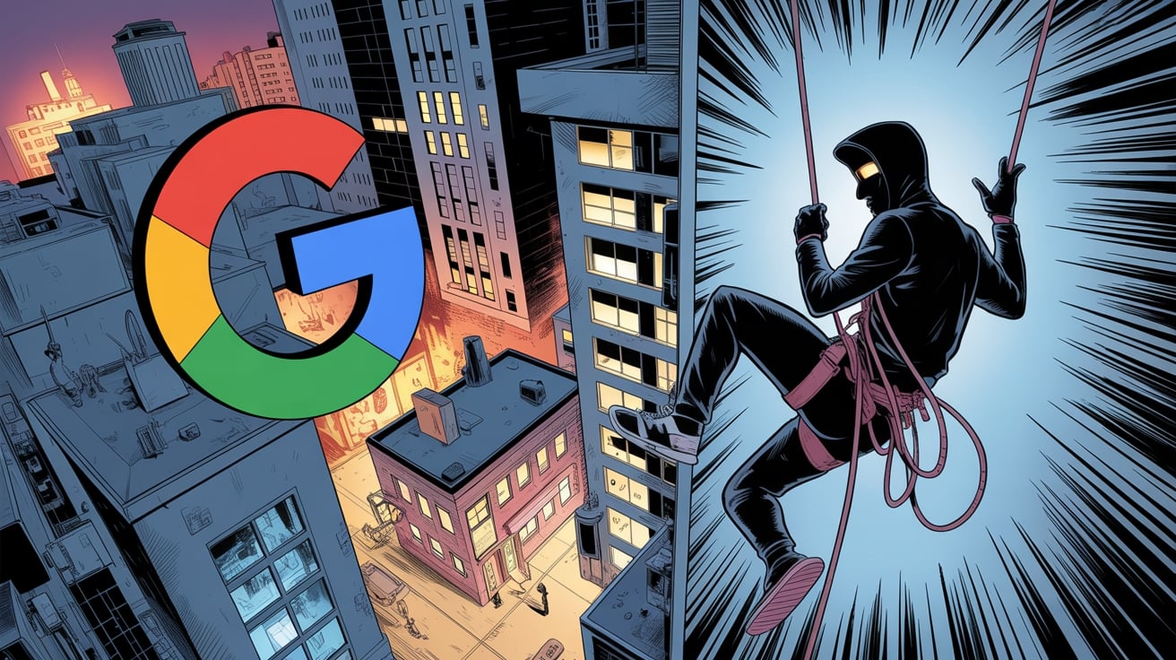 Hacker a roubar a google