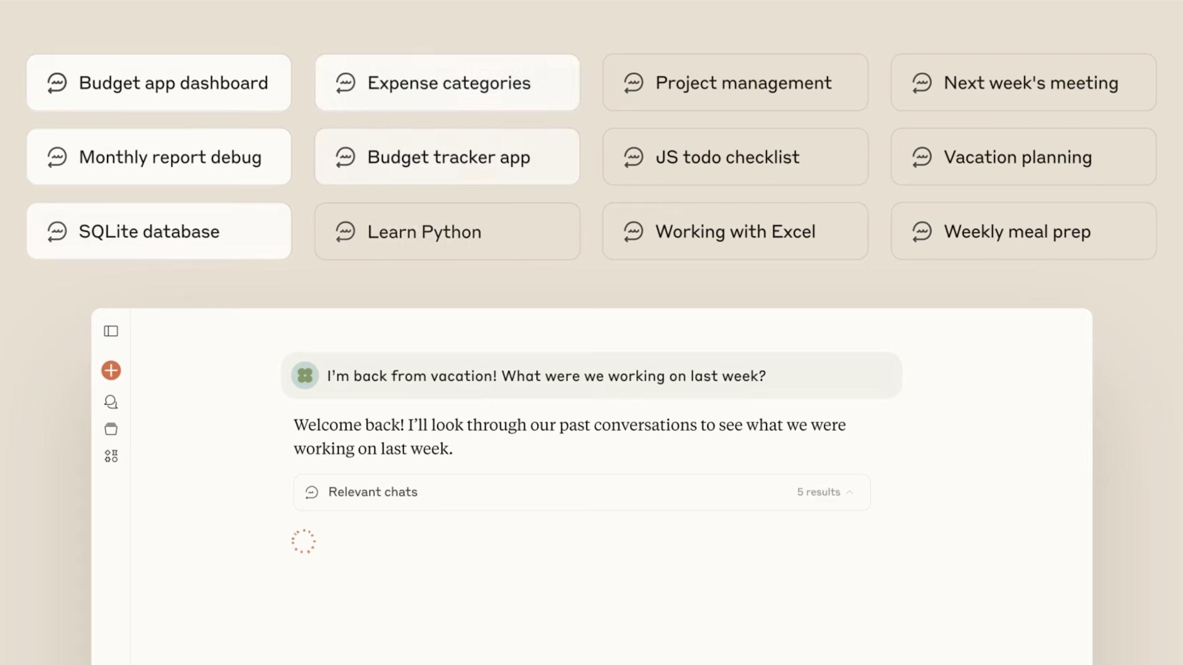 Claude com capacidade de se lembrar de conversas anteriores