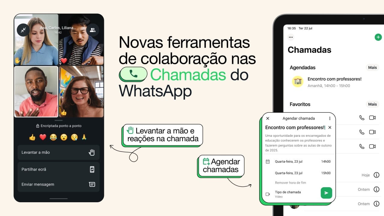 Chamadas no WhatsApp