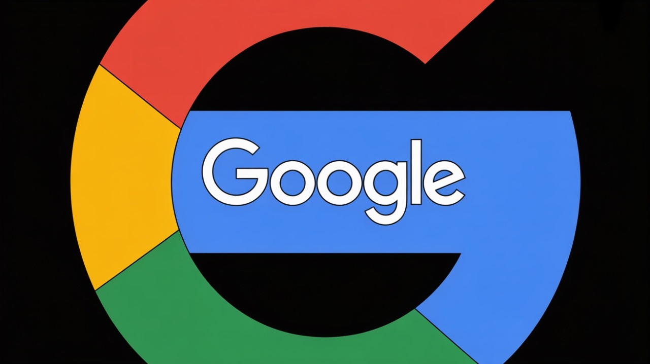 google no meio do logo