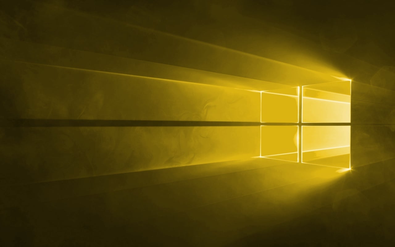 Windows 10 amarelo