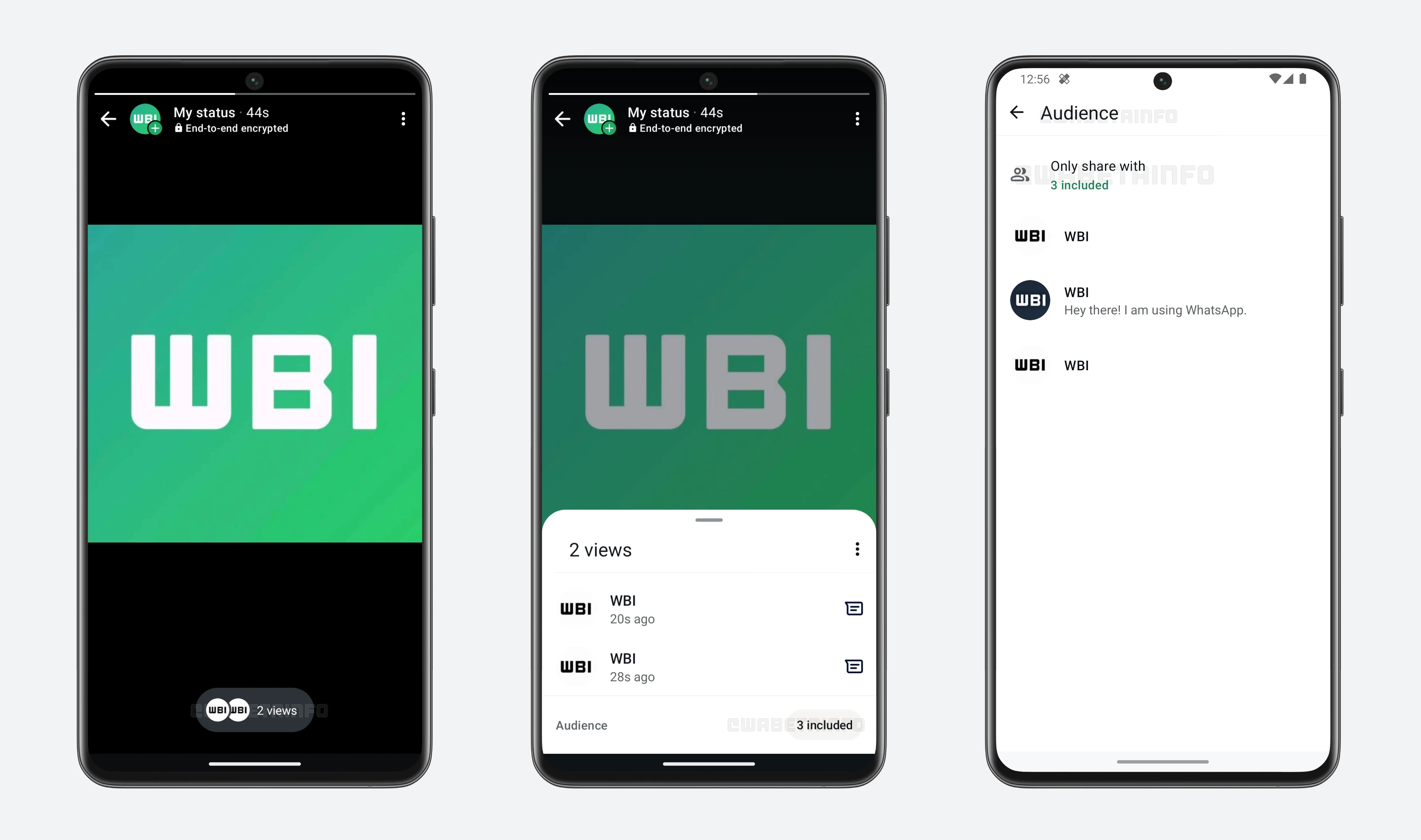 detalhes de controlo de privacidade do WhatsApp