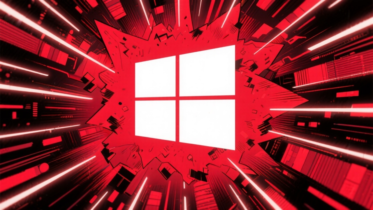 Logo do Windows a explodir
