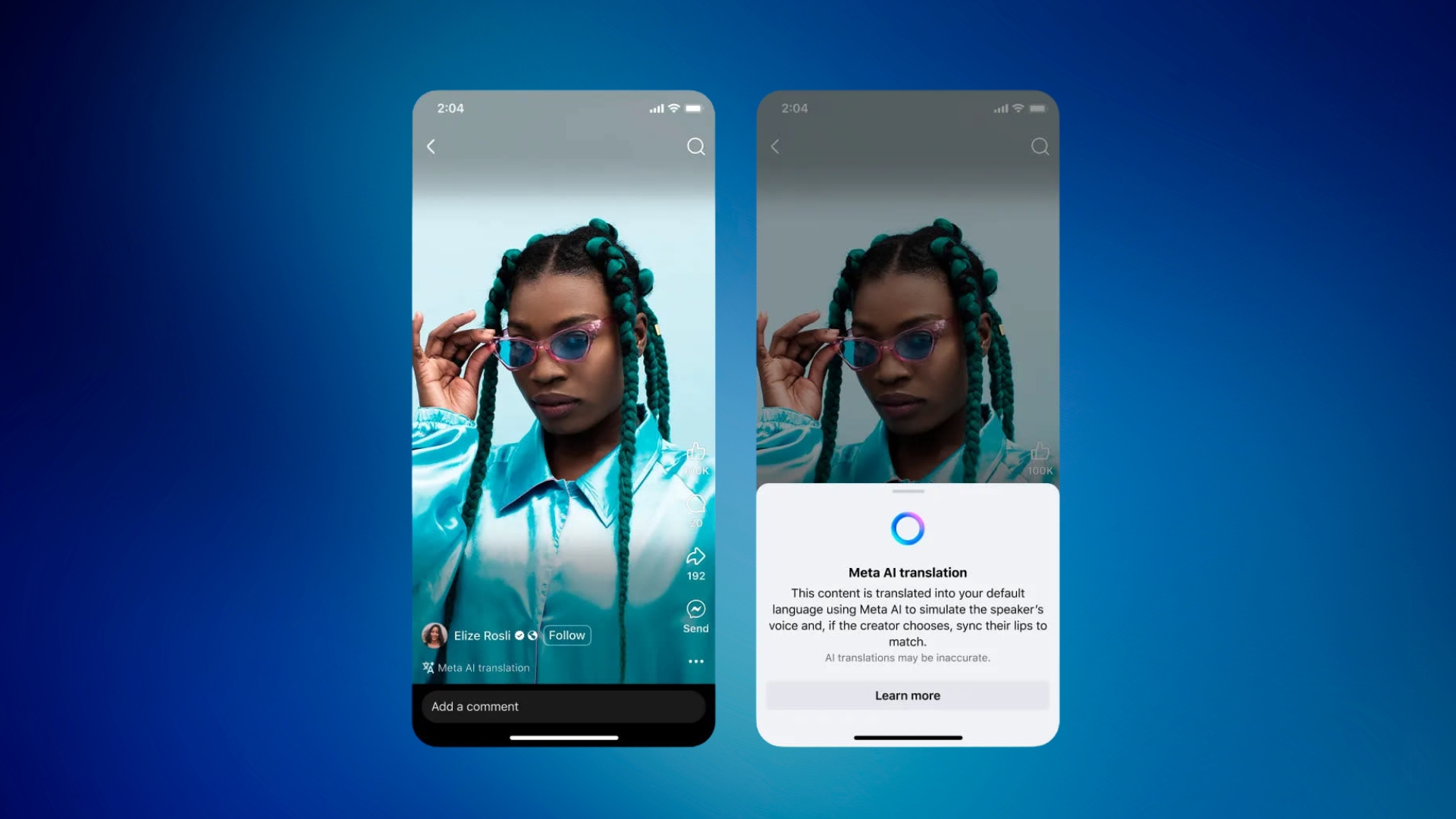Tradução da Meta AI