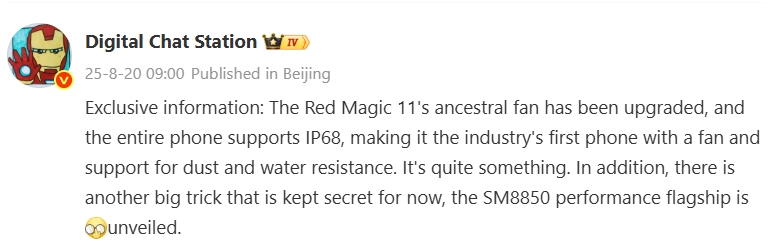 mensagem do leaker sobre novo dispositivo