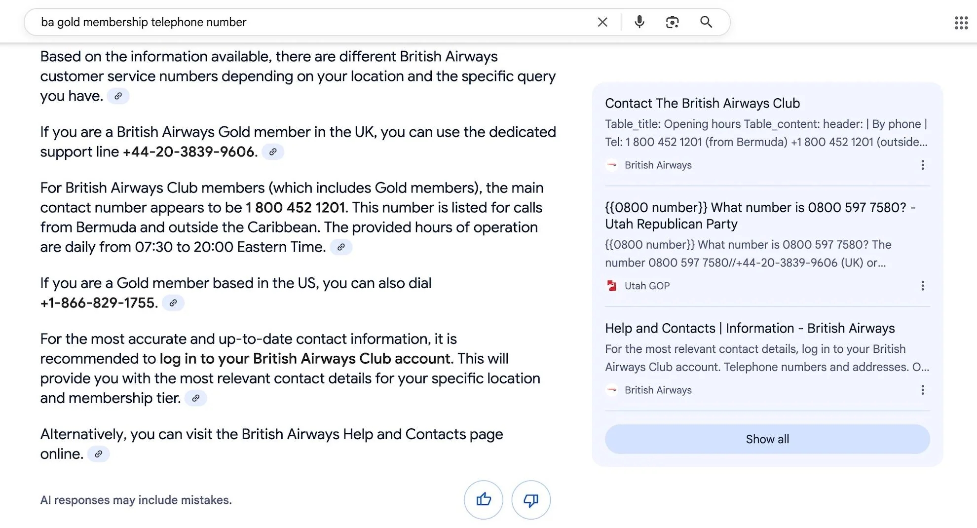 falso contacto na pesquisa da google