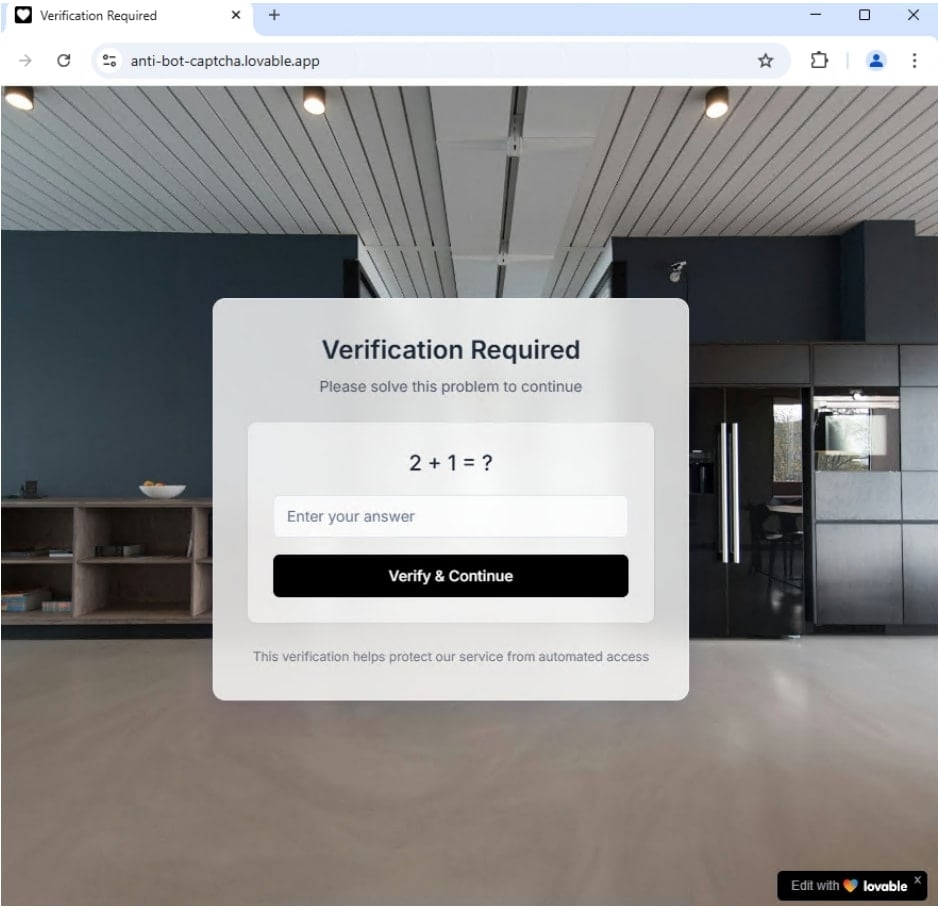 exemplo de site malicioso
