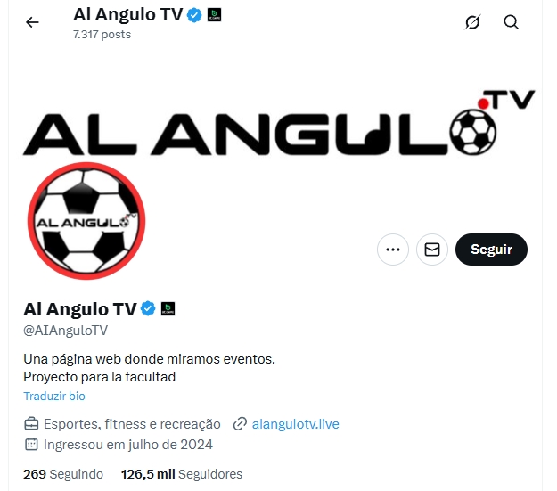 conta da x da plataforma