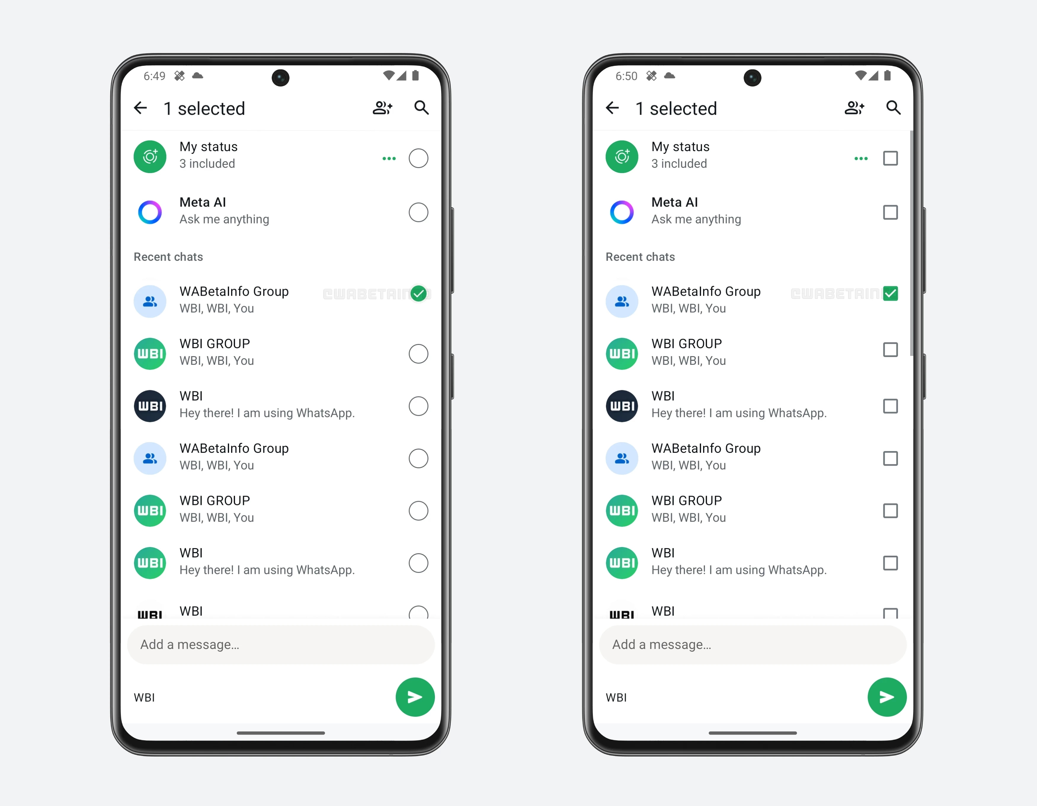 whatsapp reencaminhamento no android