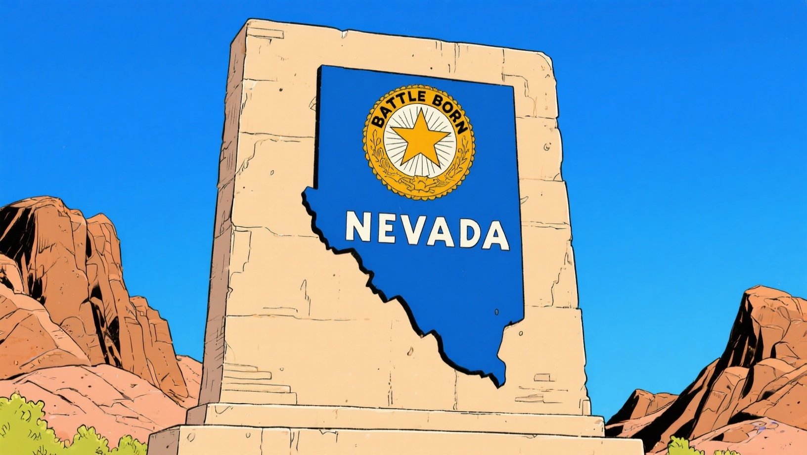 Nevada placa do estado norte-americano