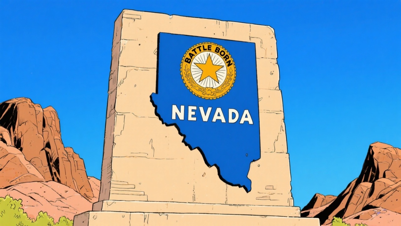 Nevada placa do estado norte-americano
