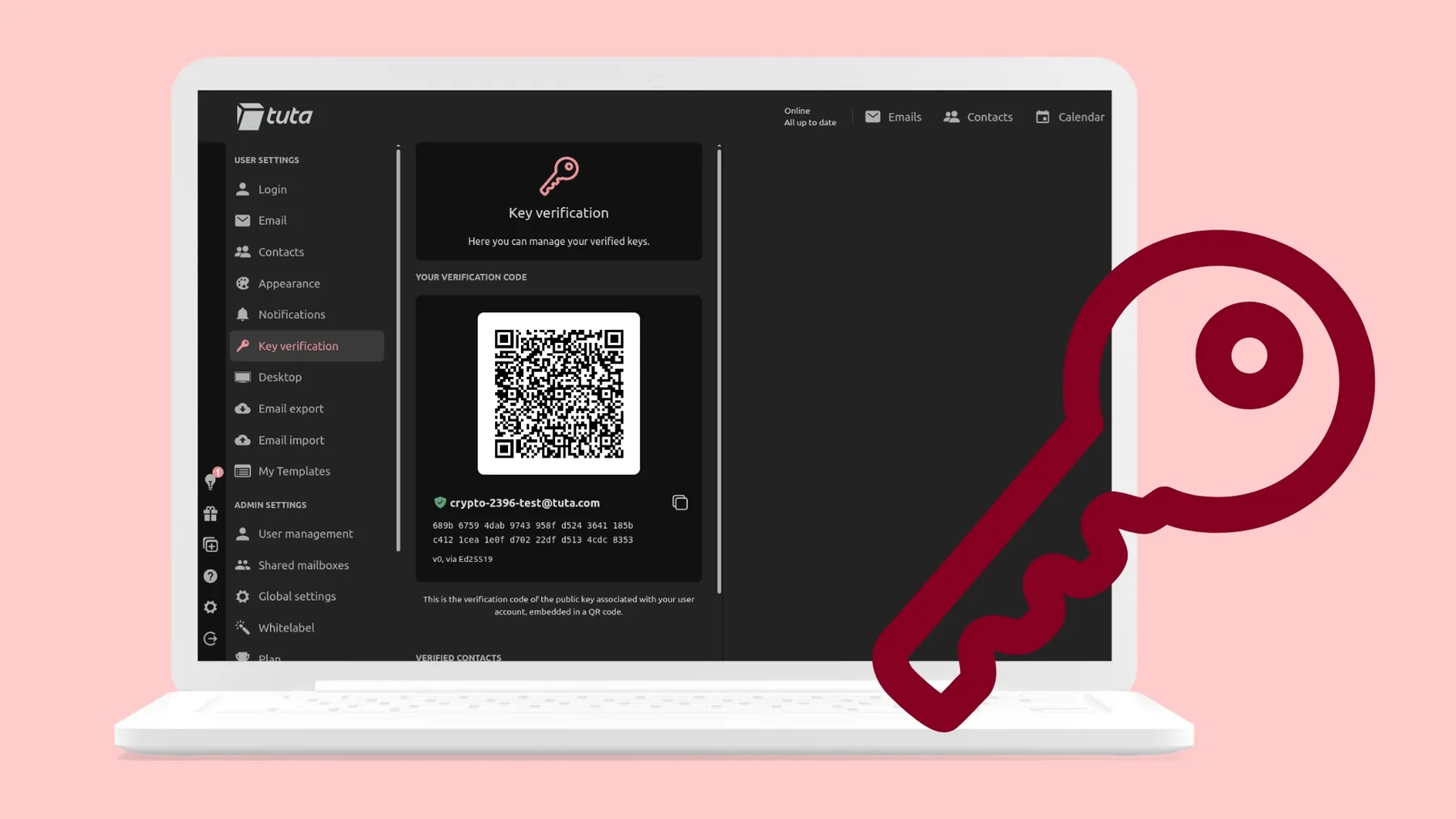 verificação de chaves da tuta