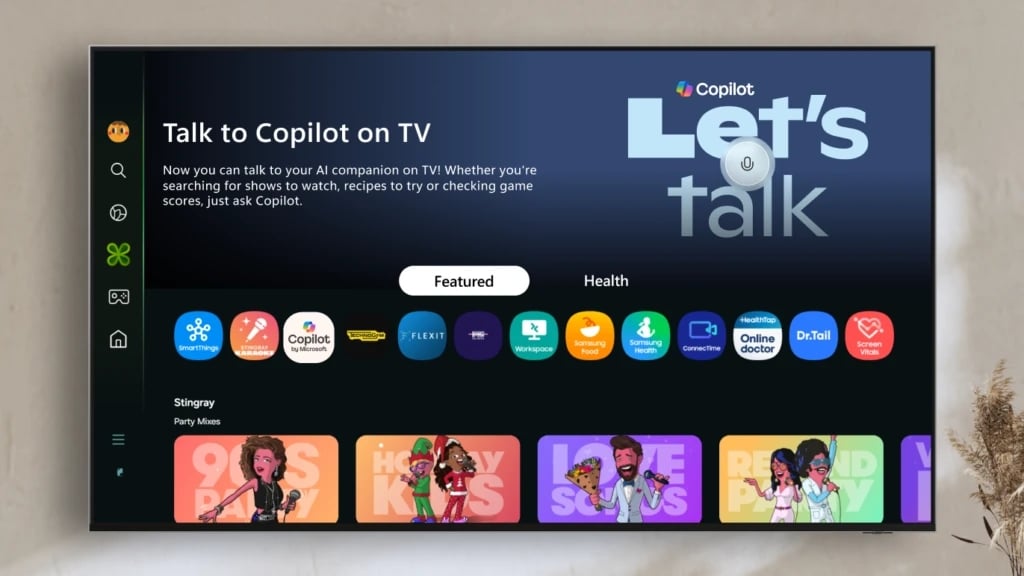 Copilot em TV da Samsung