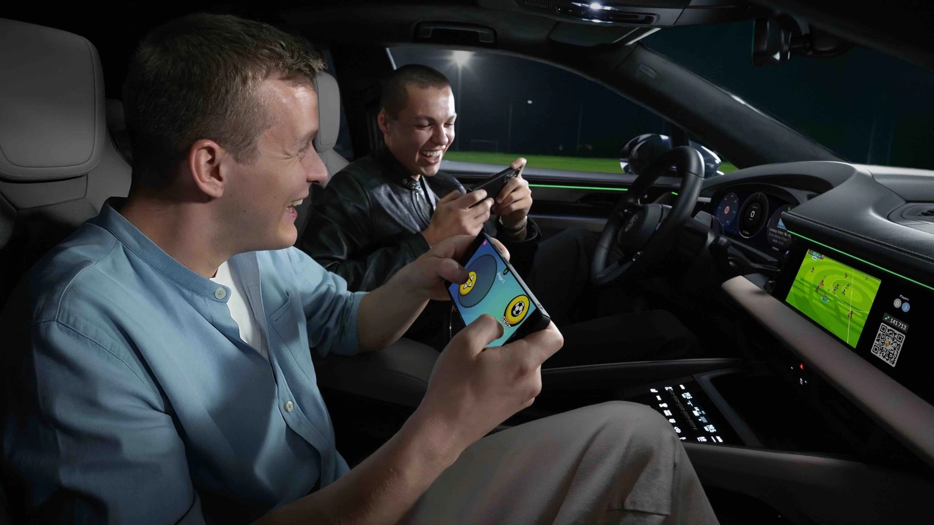 porche com sistema de entertenimento