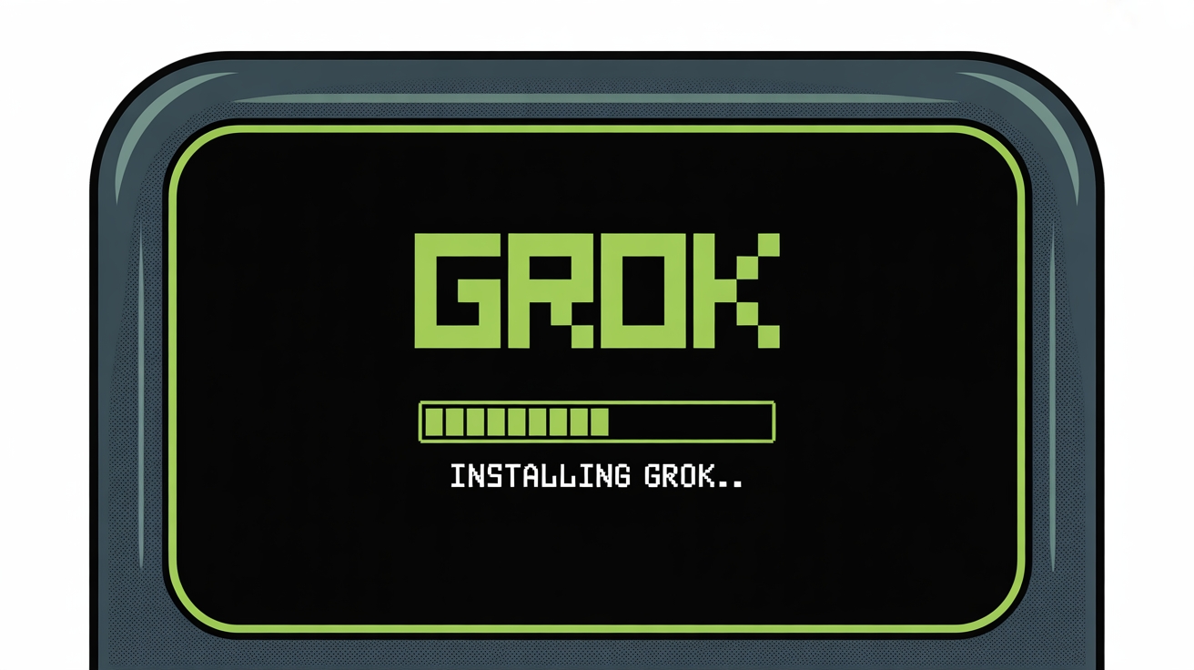 Grok a ser instalado em terminal