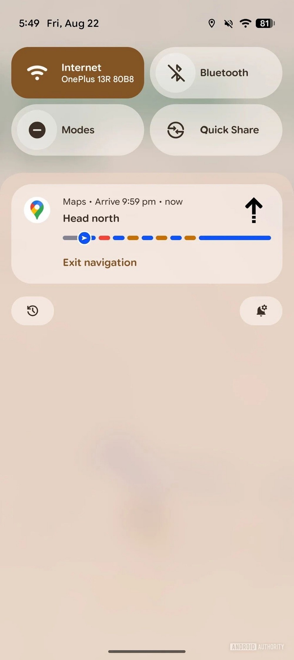 detalhes das novas notificações do google maps para android