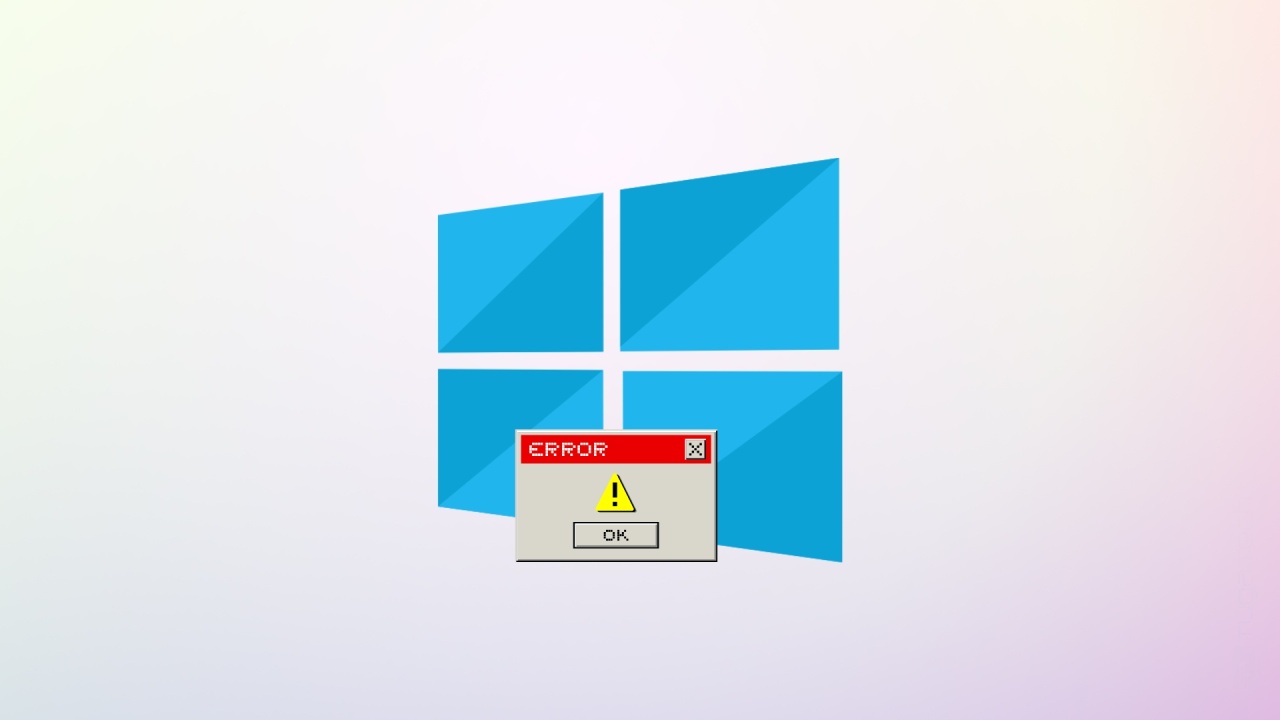 Windows 10 com janela de erro