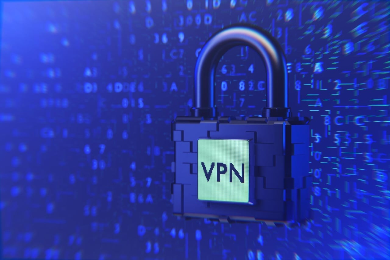 dados a passarem por uma vpn