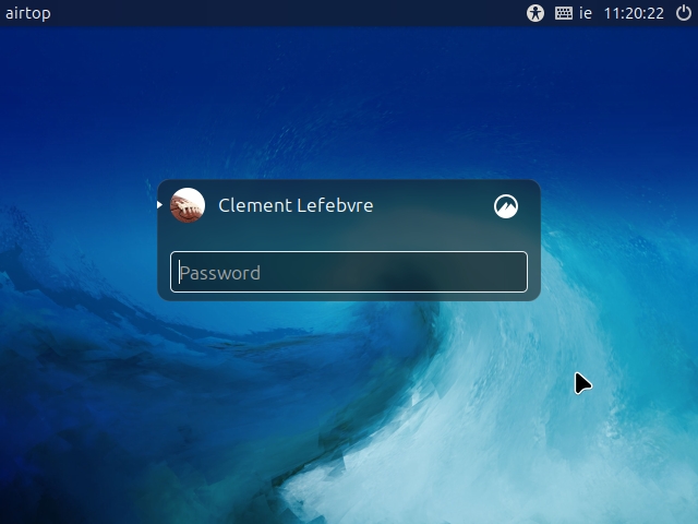 Linux mint página de login no sistema