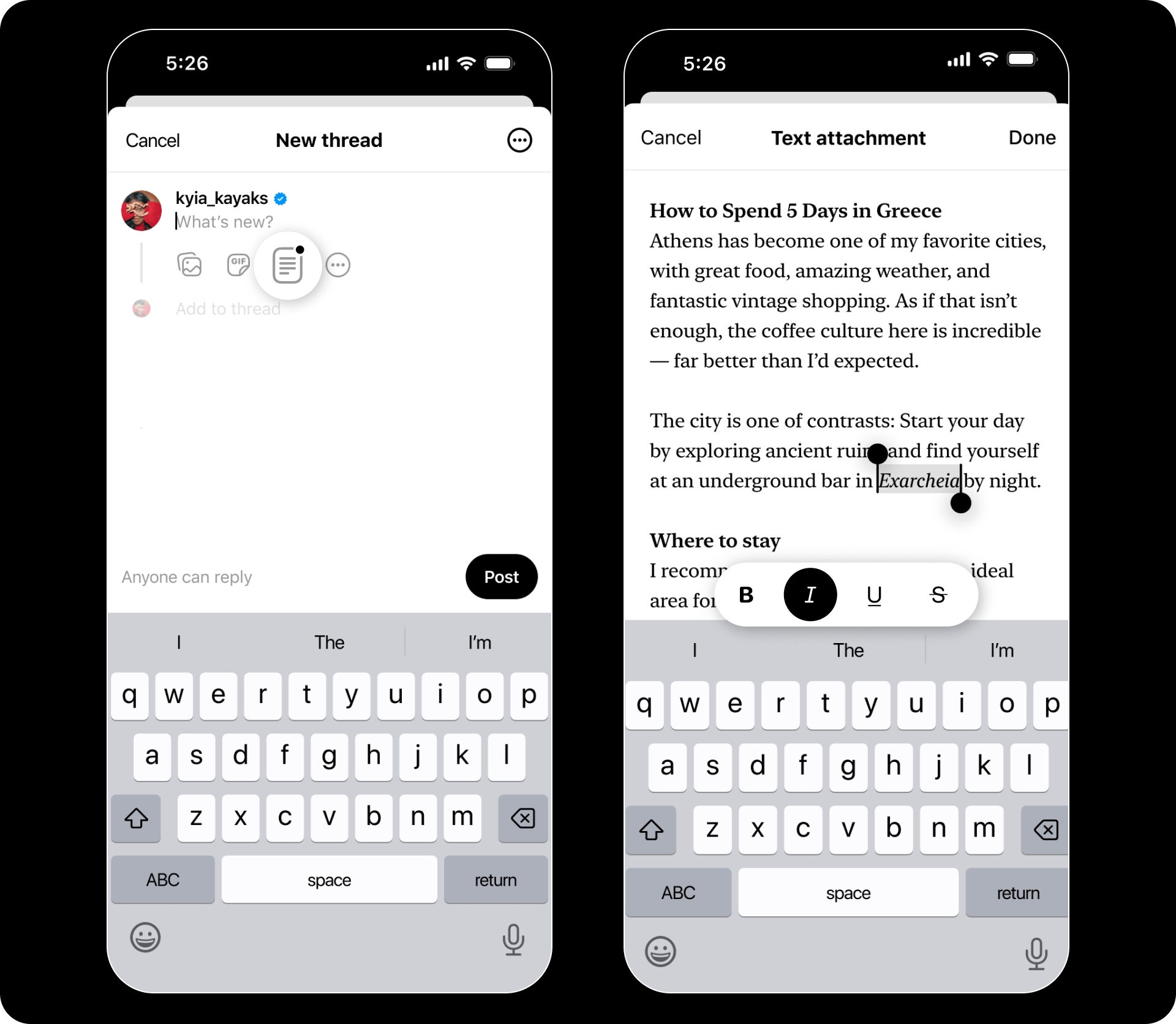 textos longos do theads em funcionamento