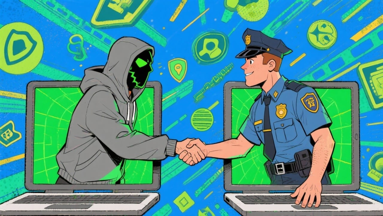 Hacker a apertão mão a polícia