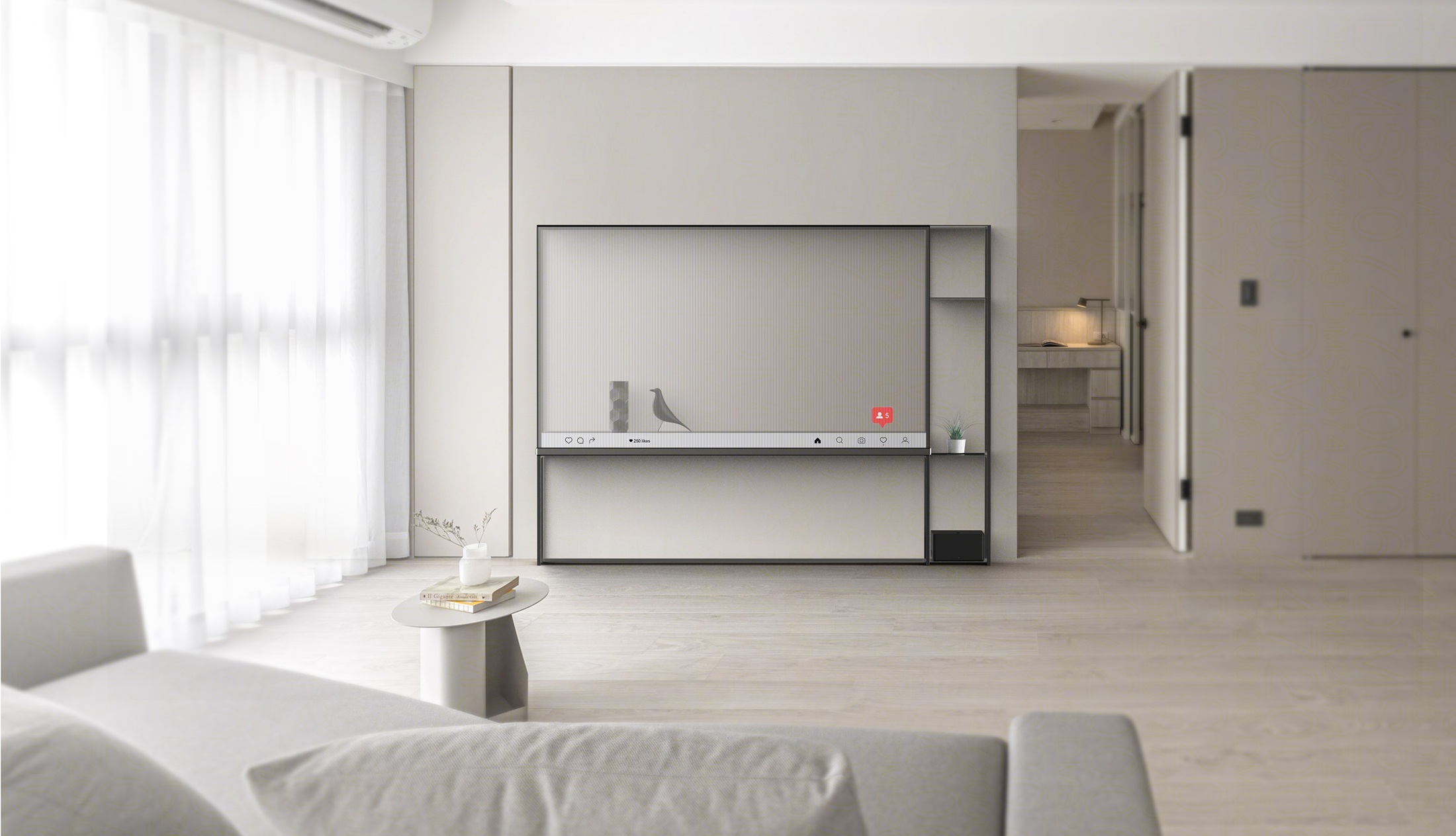 TV transparente da LG