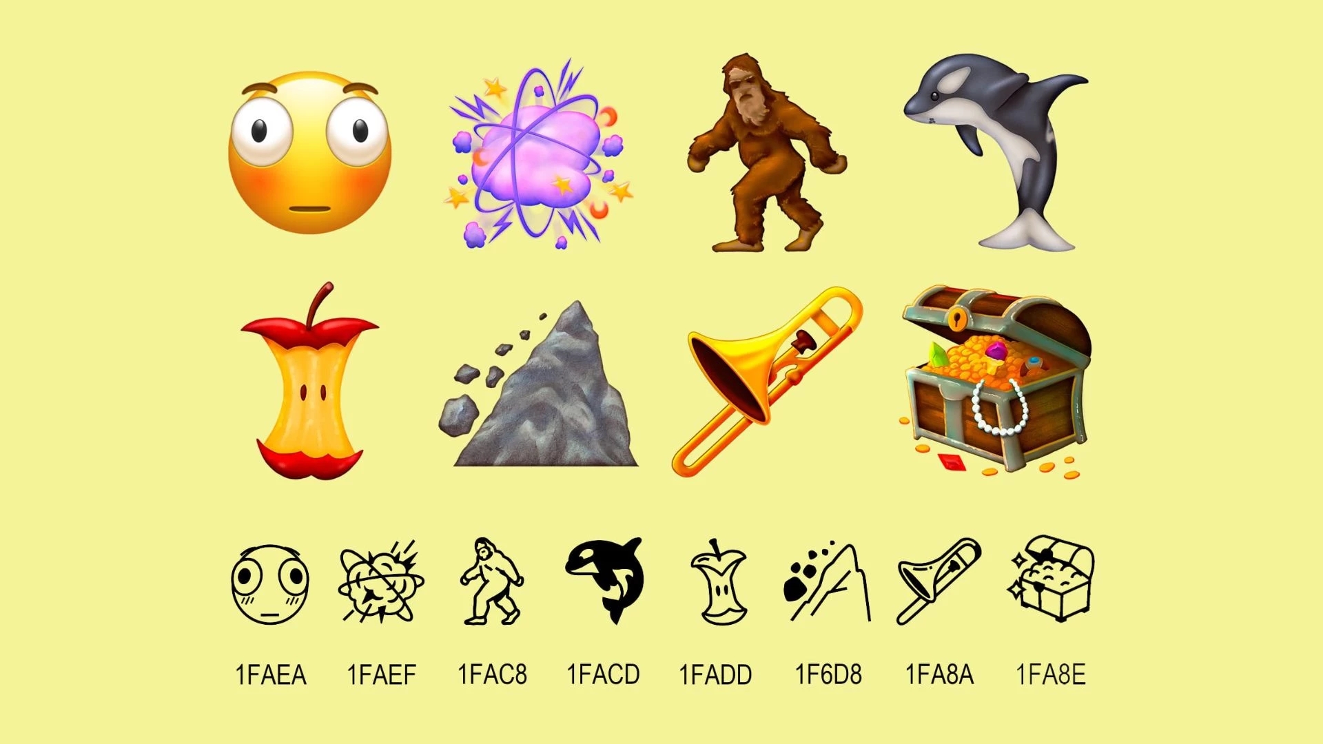 novos emojis prontos a serem usados