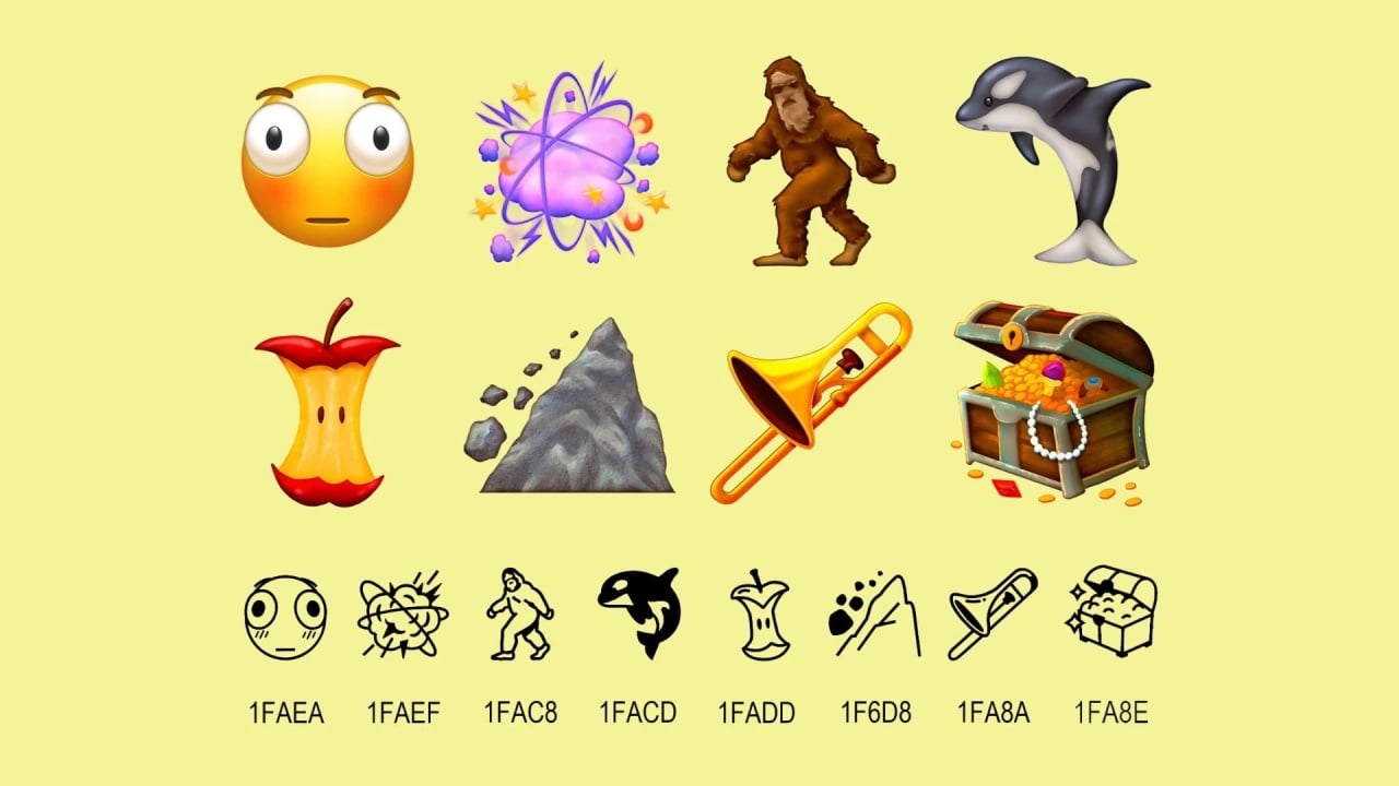 novos emojis prontos a serem usados