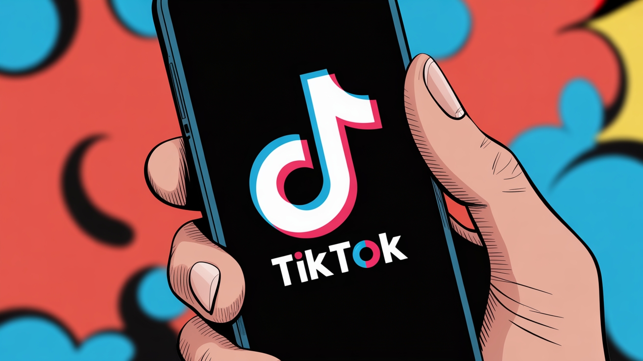 TikTok em smartphone