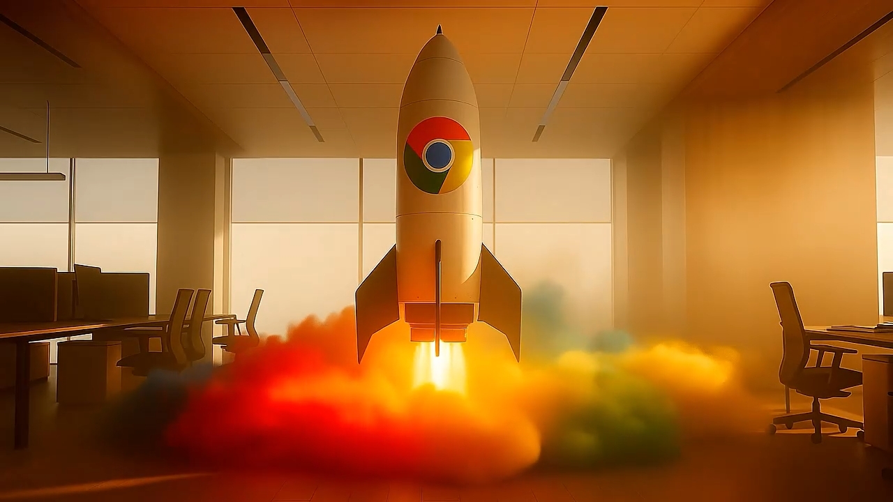 Google Chrome recebe a maior atualização de sempre com a IA do Gemini 1 Google Chrome em foguetão