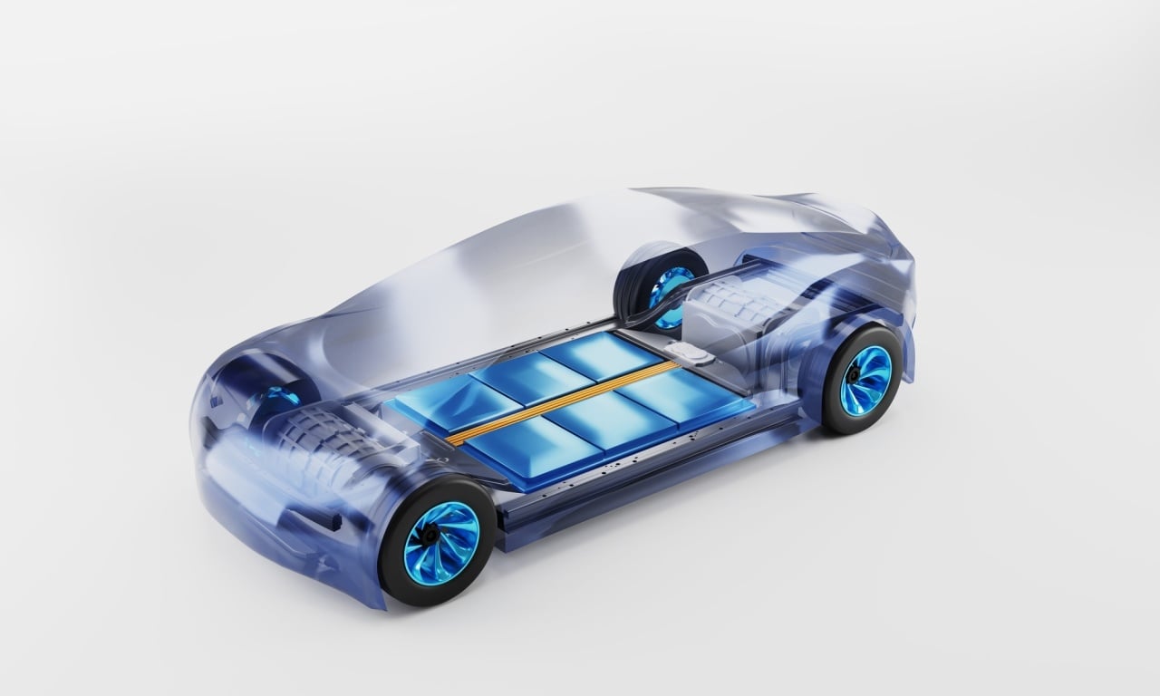 bateria de um carro elétrico