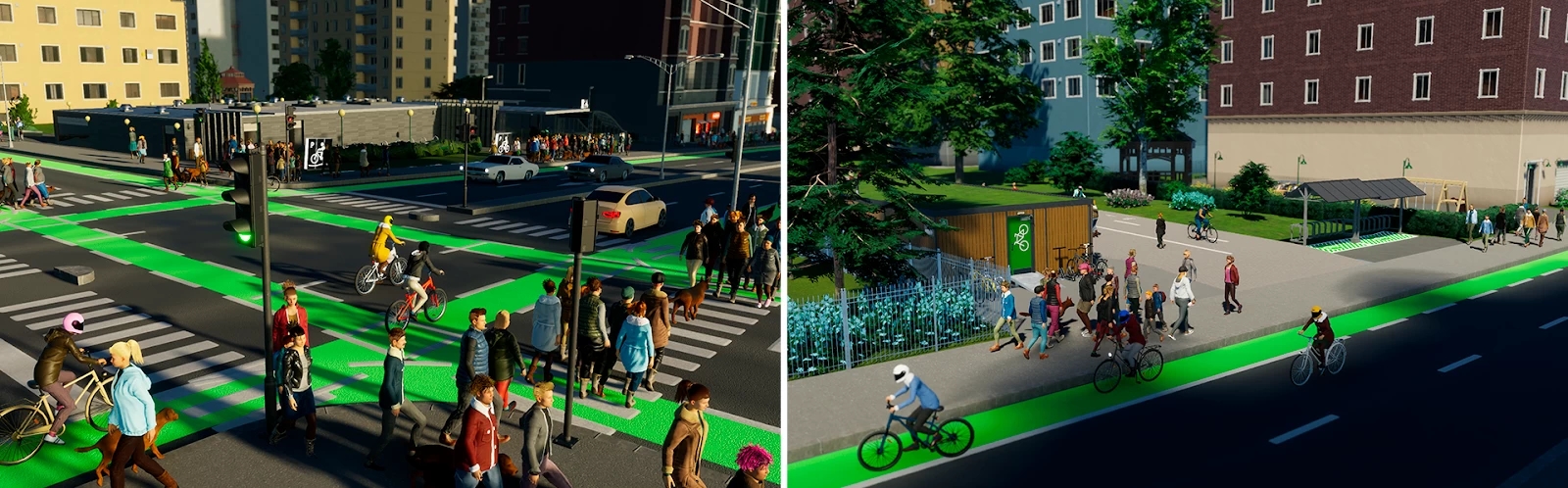 detalhes do jogo com trajetos de bicicletas