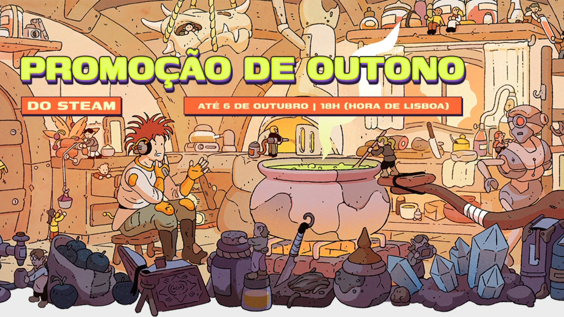 Steam com promoção de outono