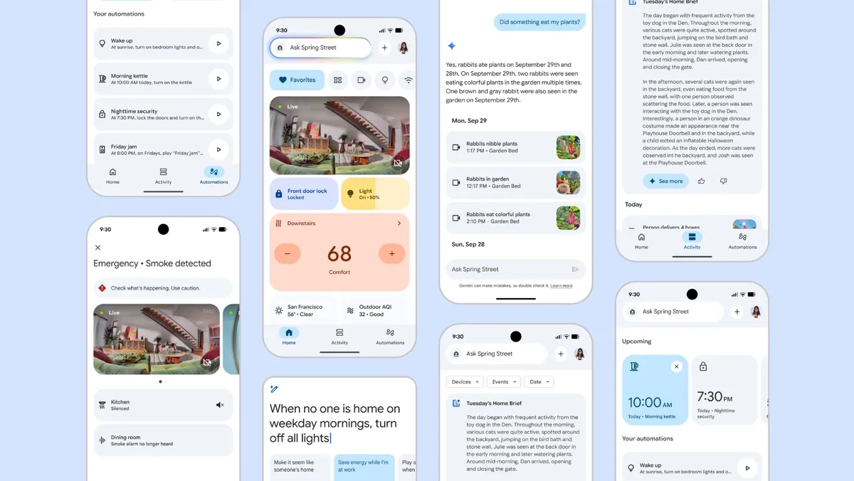 nova aplicação do google home
