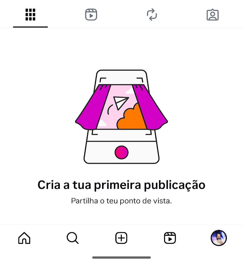 instagram com bug nos perfis