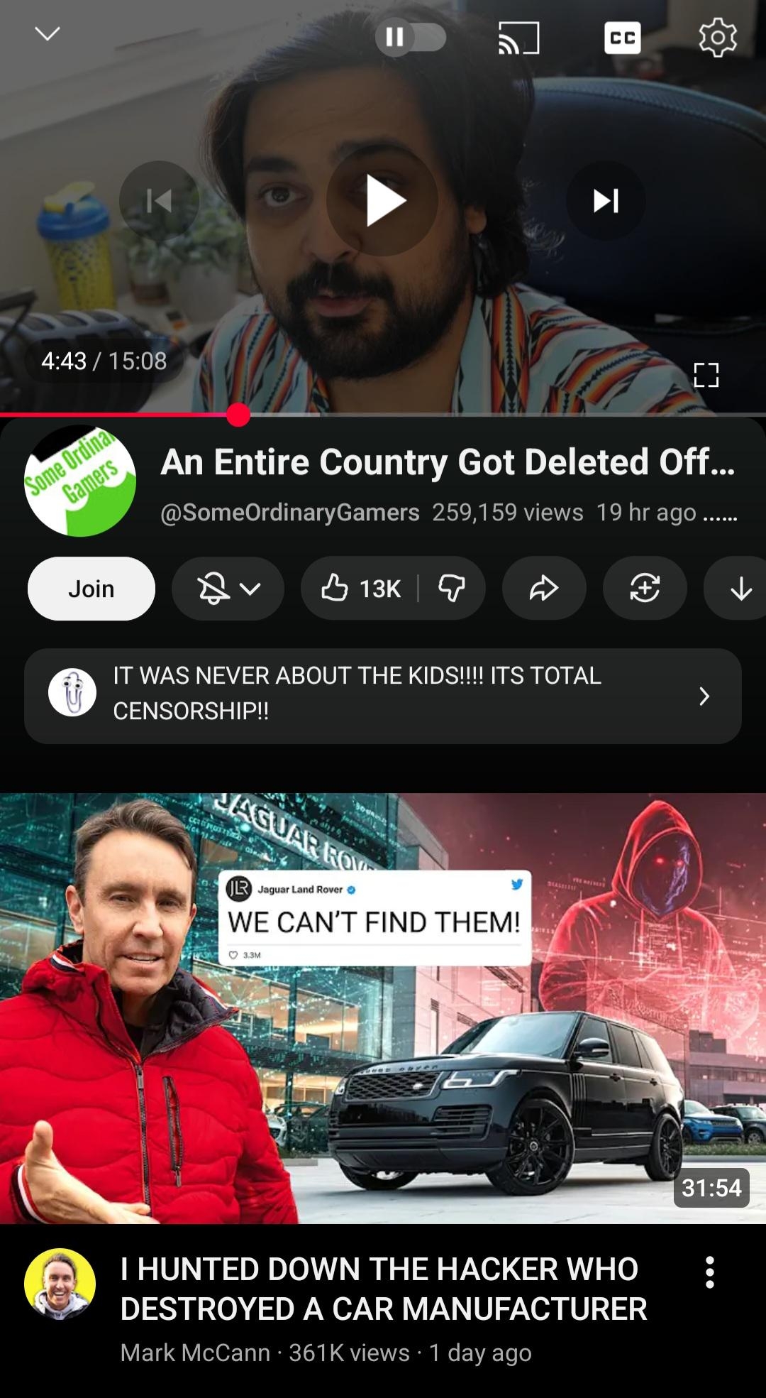 detalhes da nova interface do youtube