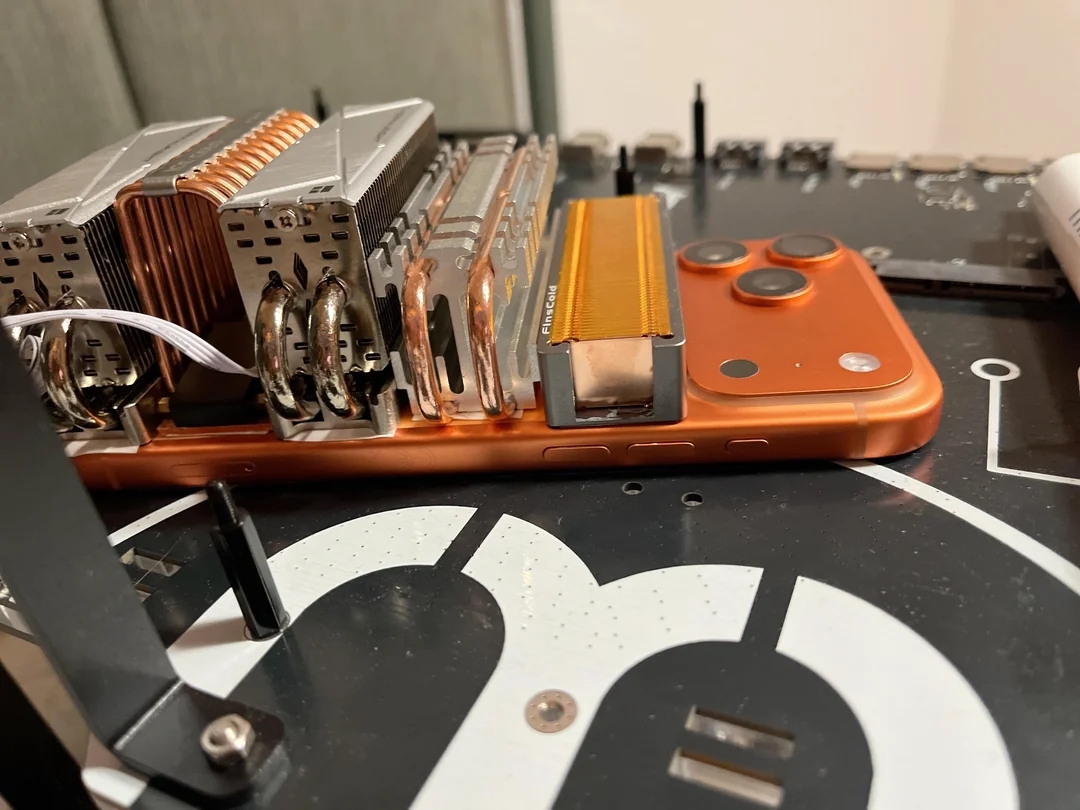 detalhes sobre cooler em novo iphone 17 pro max