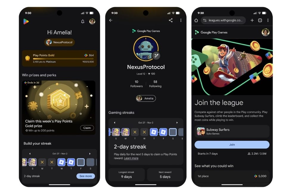 Google Play Store nova aba You