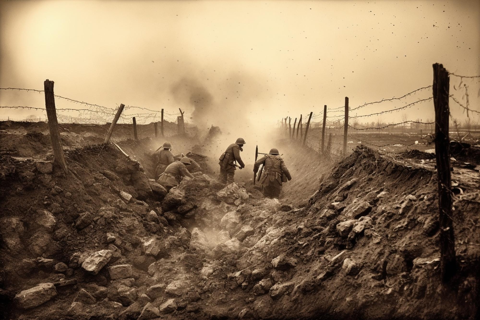 guerra trincheiras