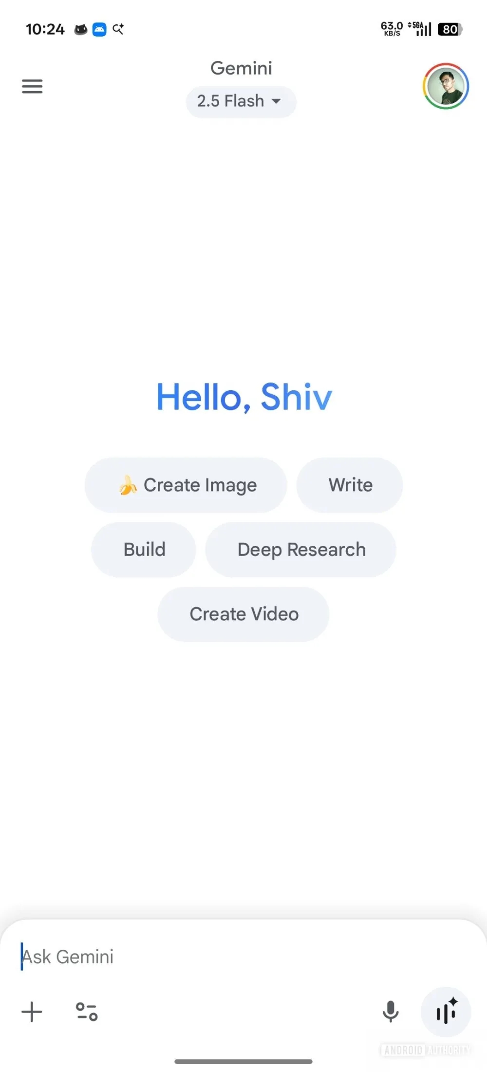detalhes da nova interface do gemini em testes